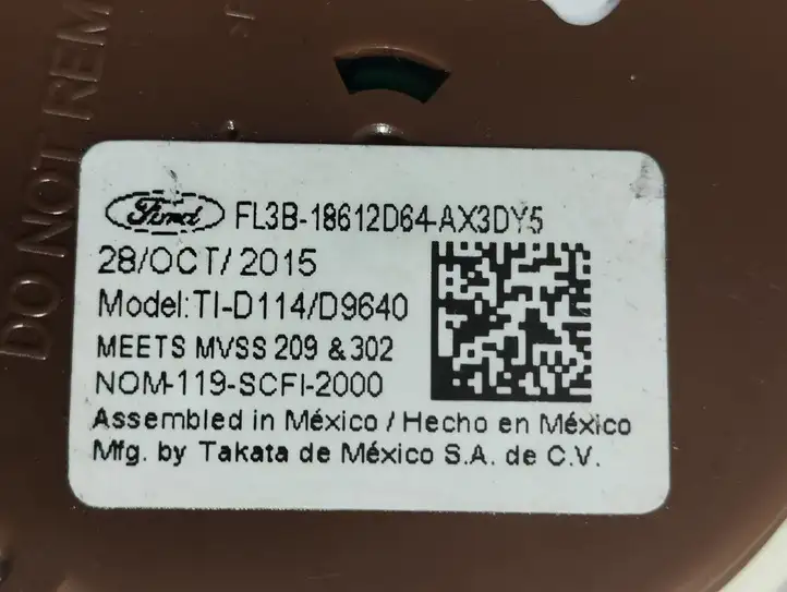 Ford F150 (2014 - 2018) FL3B18612D64 Передний ремень безопасности — фото 10