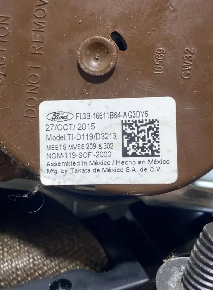 Ford F150 (2014 - 2018) FL3B1661B64 Задний ремень безопасности — фото 7