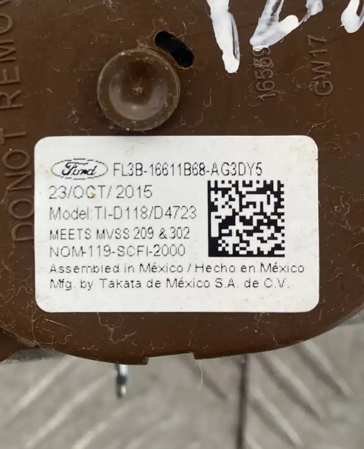 Ford F150 (2014 - 2018) FL3B16611B68A Задний ремень безопасности — фото 5