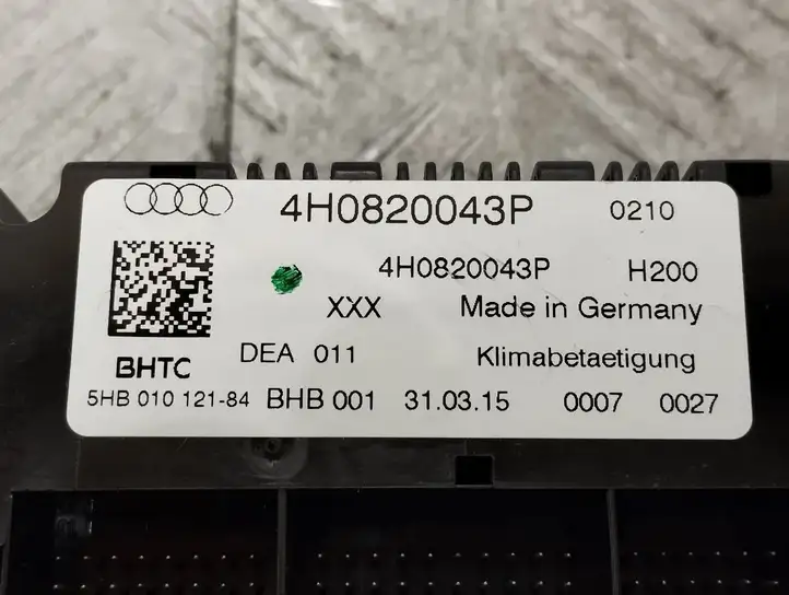 Audi A8 S8 D4 4H (2013 - 2017) 4H0820043P Кнопка кондиционера — фото 7