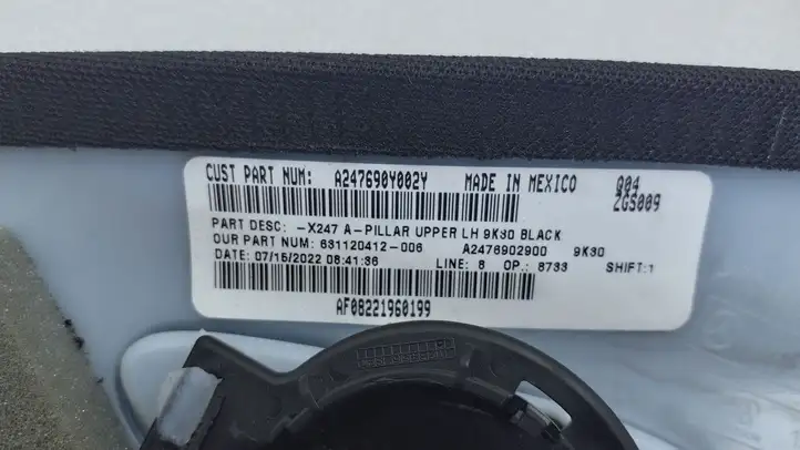 Mercedes-Benz GLB X247 (2018 - ) A2476902900 Обшивка стойки A — фото 8