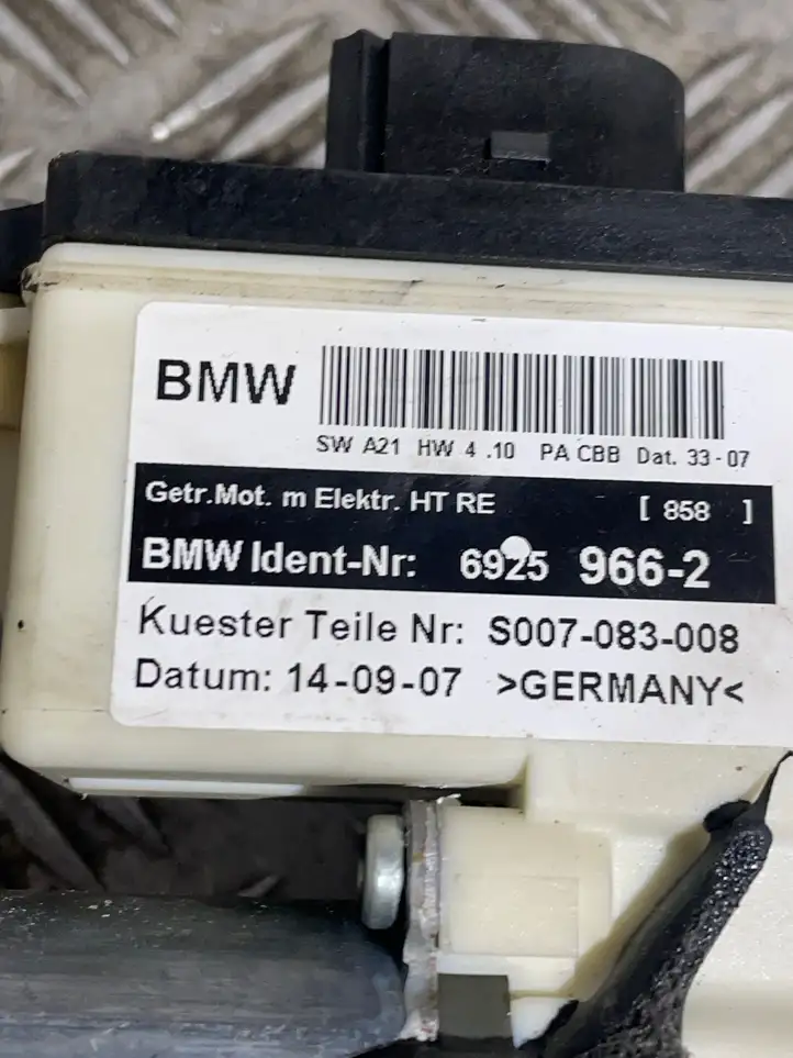 BMW X3 E83 (2003 - 2010) 69259662 Стеклоподъемник передней двери (комплект) — фото 6