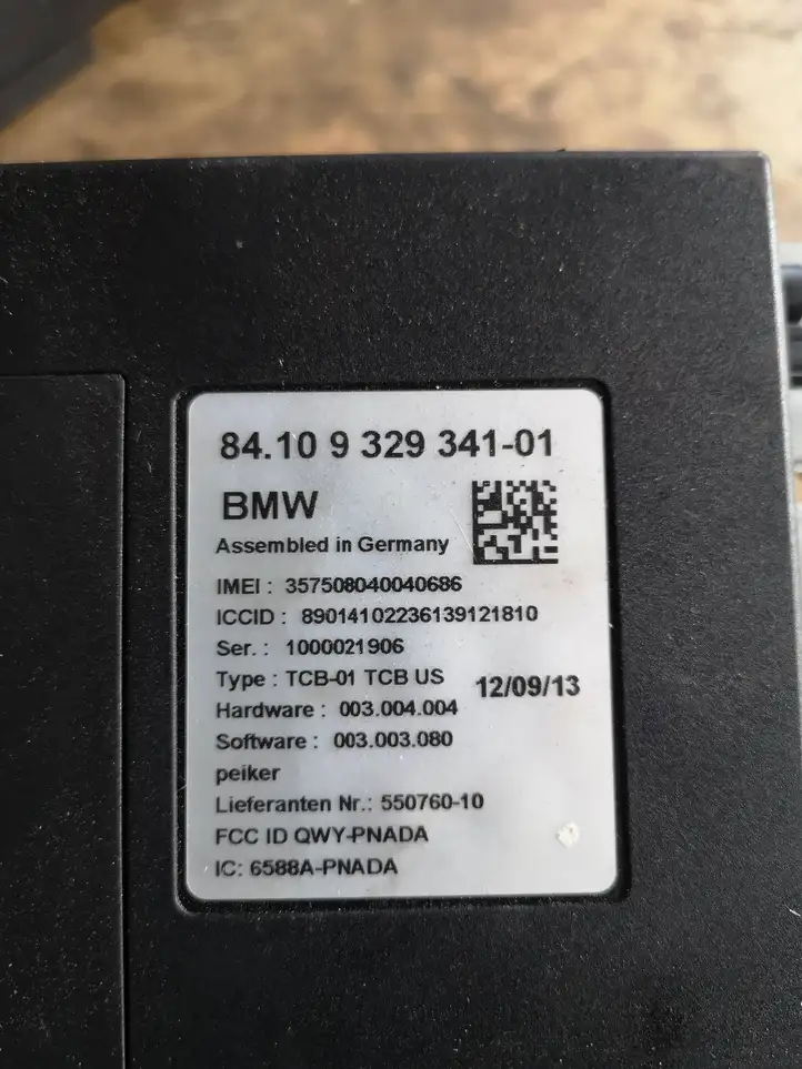BMW 3 F30 F35 F31 (2012 - 2018) 9329341 Bluetooth модуль — фото 5