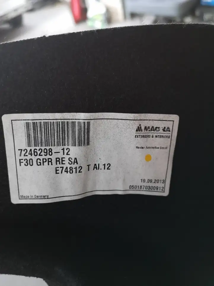 BMW 3 F30 F35 F31 (2012 - 2018) 7246298 Боковая обшивка багажника — фото 5