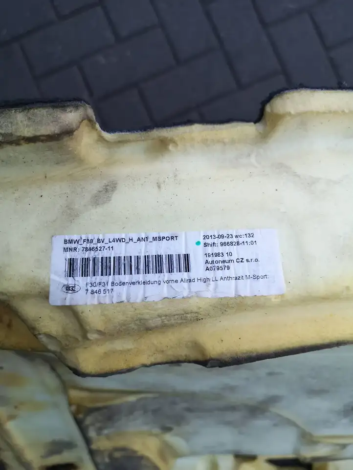 BMW 3 F30 F35 F31 (2012 - 2018) 7846527 Передний коврик салона — фото 6