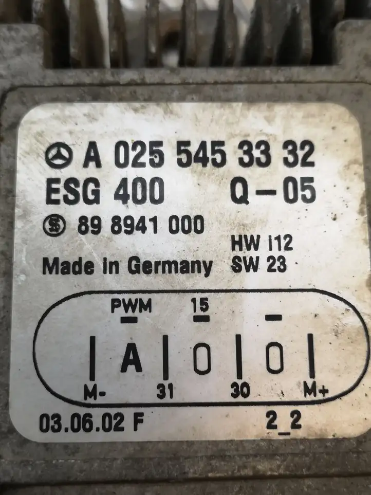 Mercedes-Benz Vaneo W414 (2001 - 2005) A0255453332 Реле вентилятора охлаждения — фото 6