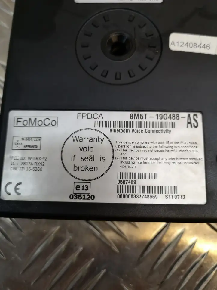 Ford Galaxy (2010 - 2015) 8M5T19G488AS Bluetooth модуль — фото 4