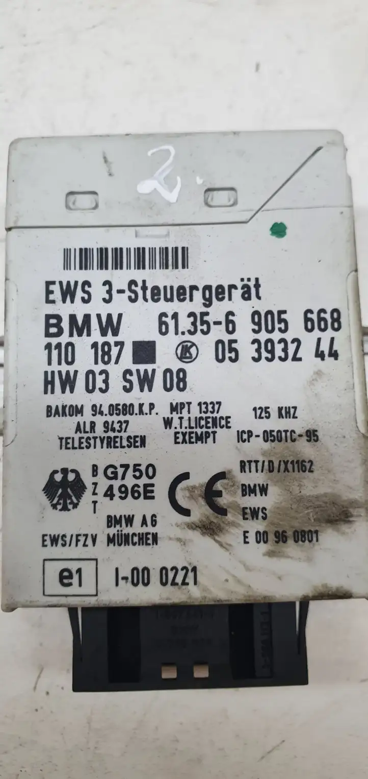 BMW 5 E39 (1996 - 2003) 61356905668 Блок иммобилайзера — фото 2