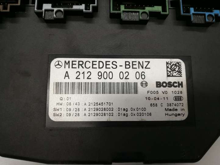 Mercedes-Benz E W212 (2009 - 2016)  A2129000206 Блок монтирования реле