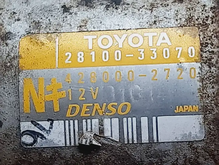 Toyota Corolla E120 E130 (2004 - 2007) 2810033070 Стартер — фото 2