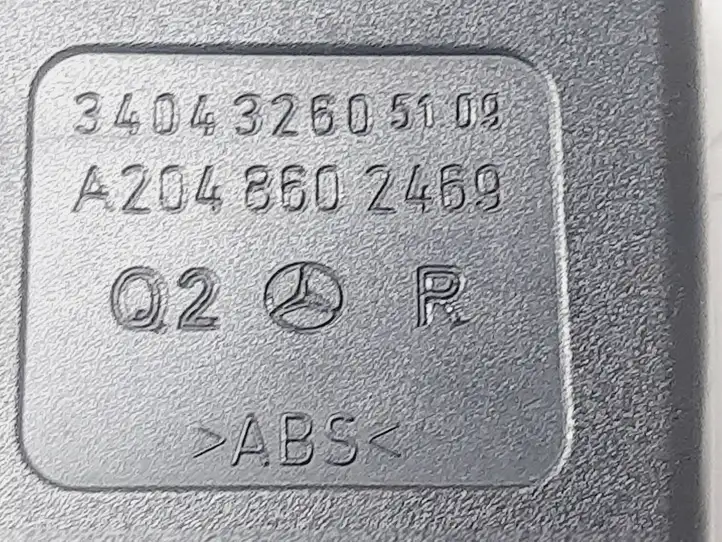 Mercedes-Benz C W204 (2007 - 2014) A2048602469 Замок переднего ремня — фото 2