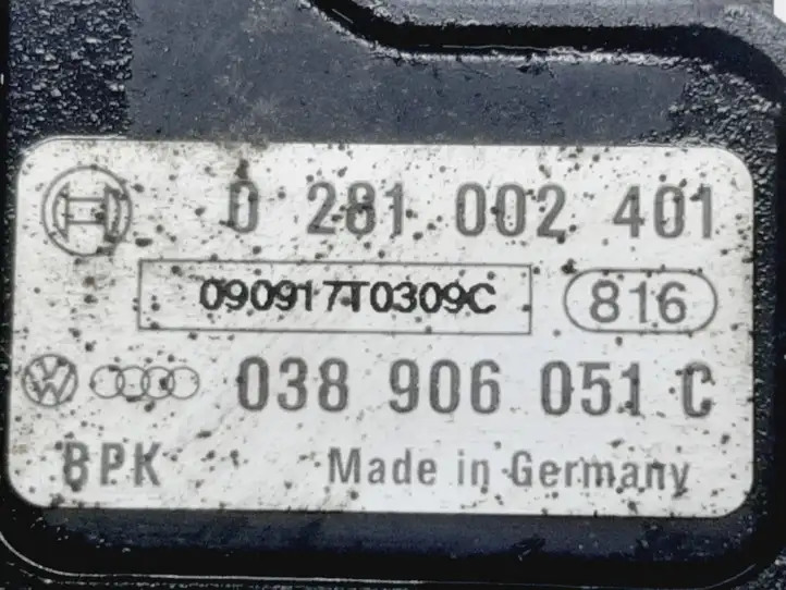 Volkswagen Crafter (2006 - 2016) 0281002401 Датчик давления воздуха впуска — фото 6