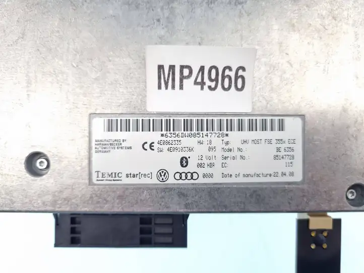 Audi Q7 4L (2009 - 2015) 4E0862335 Bluetooth модуль — фото 4