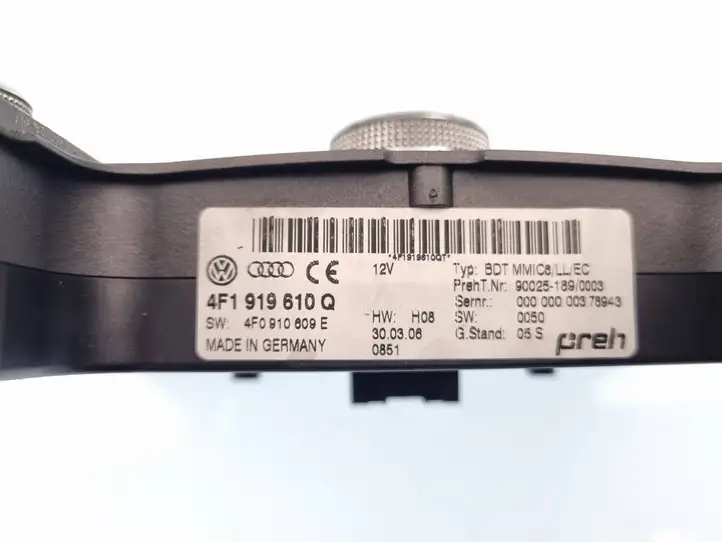 Audi A6 S6 C6 4F (2008 - 2011) 4F1919610Q Контроллер мультимедийной системы — фото 6