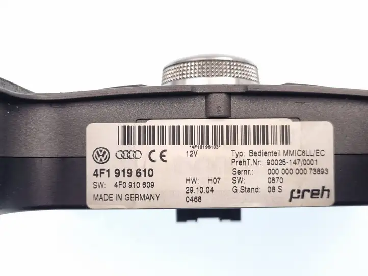Audi A6 S6 C6 4F (2008 - 2011) 4F1919610 Контроллер мультимедийной системы — фото 5