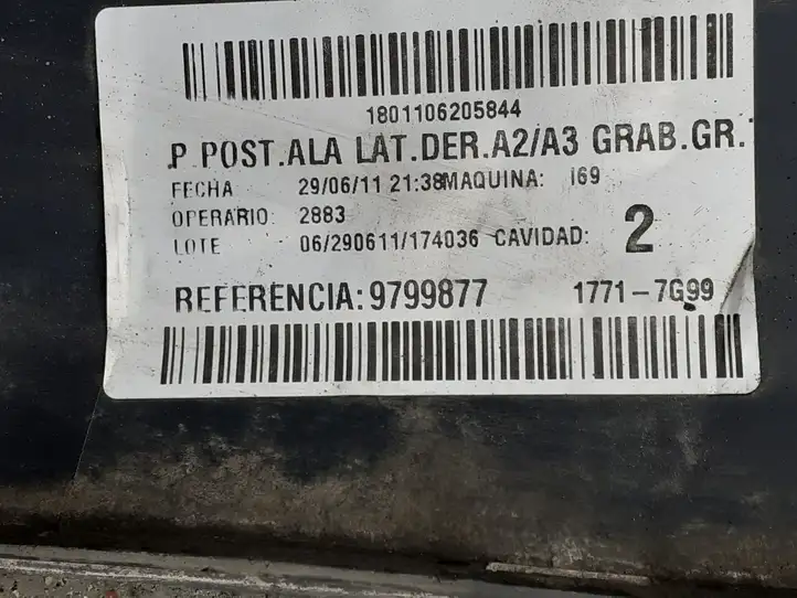 Mercedes-Benz Vito Viano W639 (2010 - 2015) 9799877 Угловая часть заднего бампера — фото 2