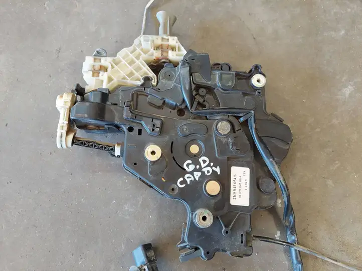 Volkswagen Caddy (2004 - 2010) 2K0843654S Замок раздвижной двери — фото 3