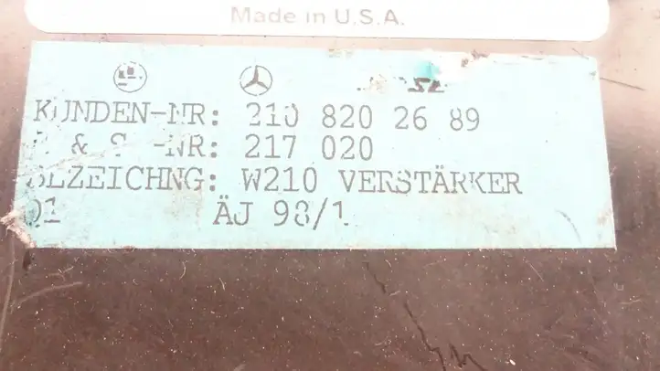 Mercedes-Benz E W210 (1995 - 2002) 2108202689 Усилитель звука — фото 5