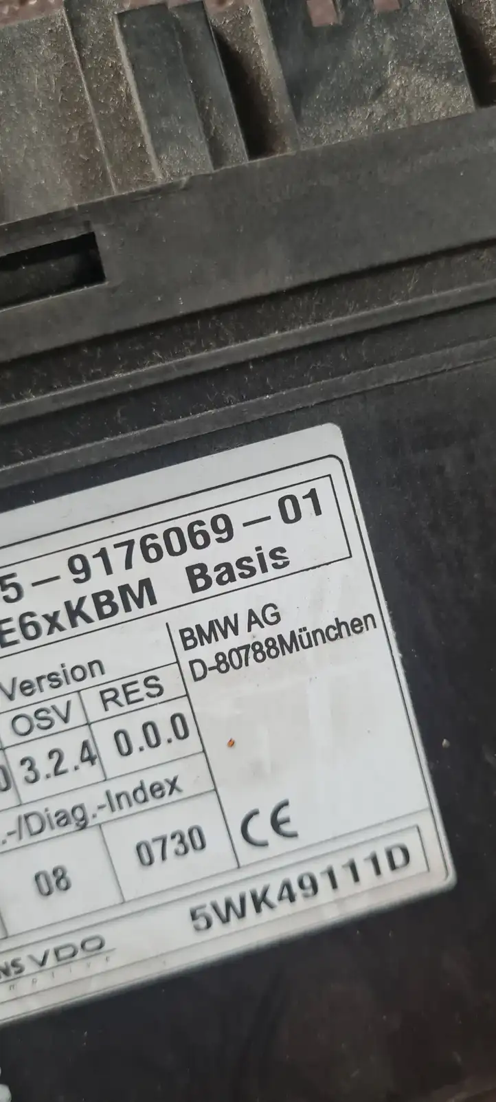BMW 5 E60 E61 (2004 - 2010) 9176069 Модуль комфорта — фото 4