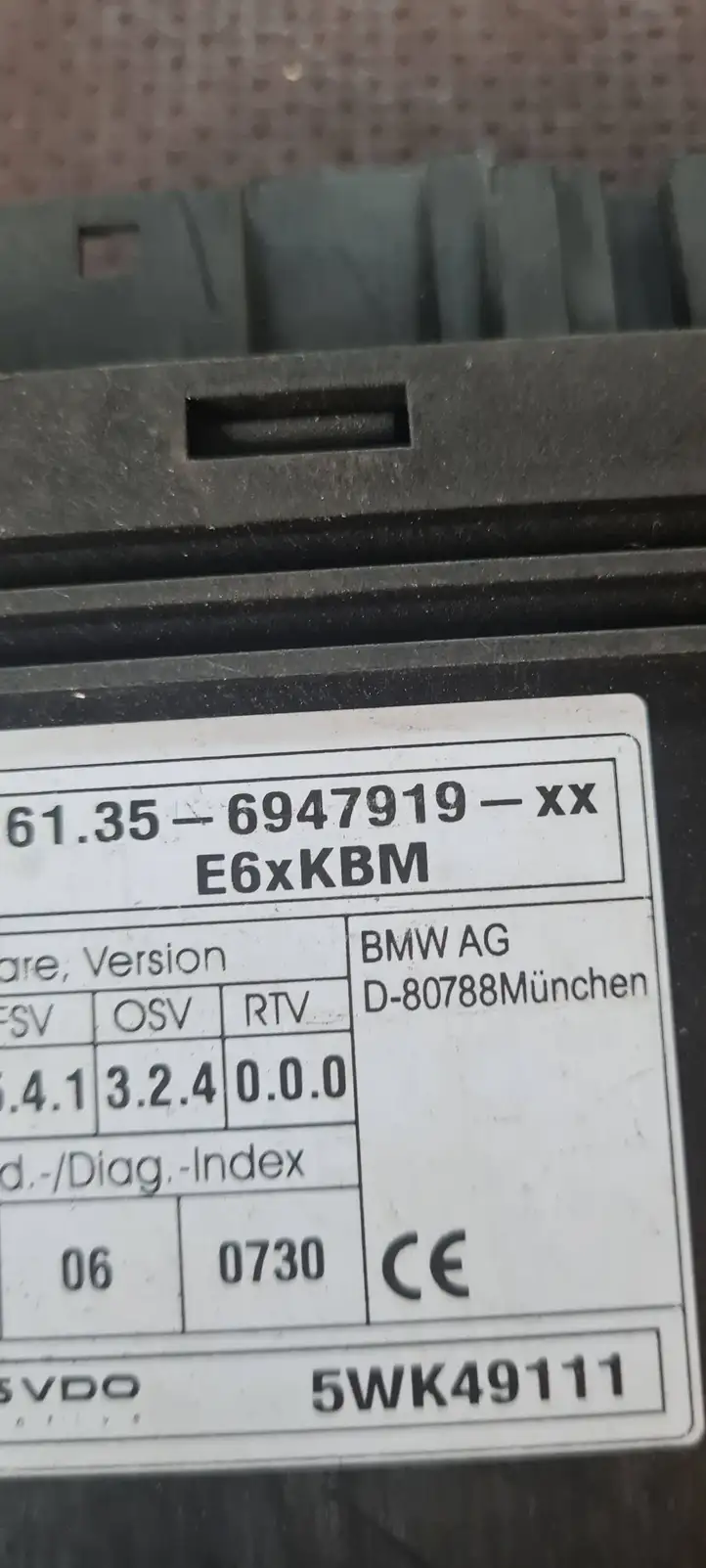 BMW 5 E60 E61 (2004 - 2010) 6947919 Модуль комфорта — фото 3