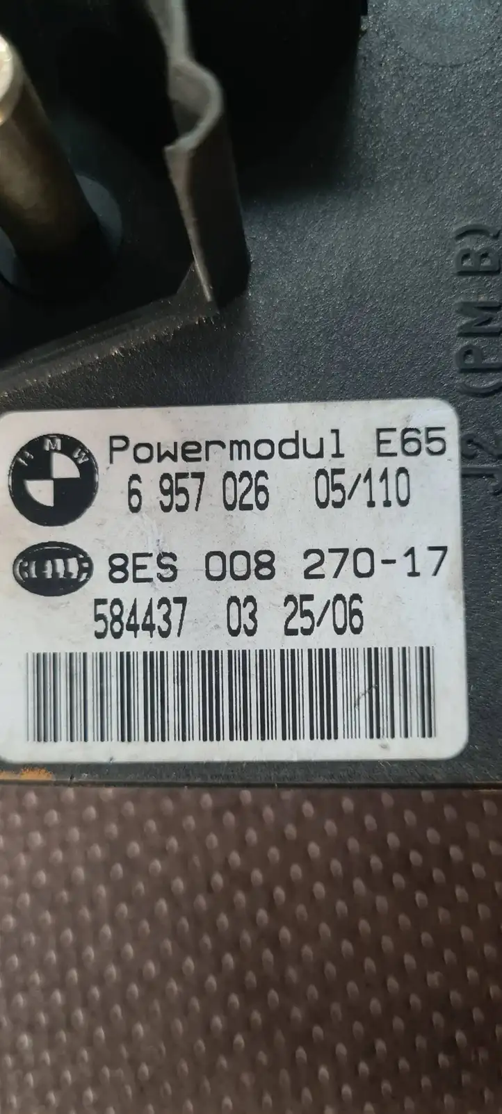 BMW 7 E65 E66 (2001 - 2008) 6957026 Блок управления электропитанием — фото 3