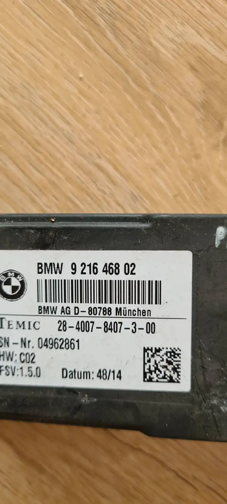 BMW 3 F30 F35 F31 (2012 - 2018) 9216468 Блок управления сиденьем — фото 4