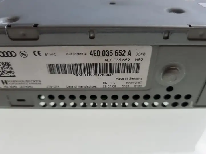 Audi A6 S6 C6 4F (2004 - 2008) 4E0035652A Магнитола / мультимедийная система — фото 3