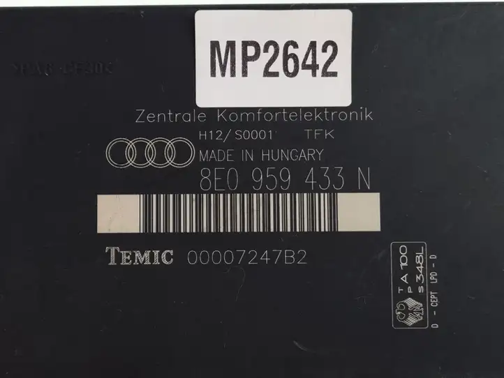 Audi A4 S4 B8 8K (2007 - 2011) 8E0959433N Модуль комфорта — фото 3