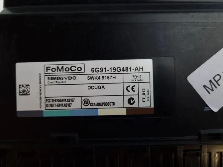 Jaguar XF (2007 - 2015) 6G9119G481AH Прочие блоки управления — фото 3