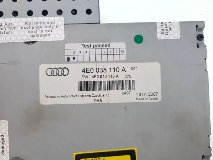 Audi A6 S6 C6 4F (2004 - 2008) 4E0035110A CD/DVD чейнджер — фото 2