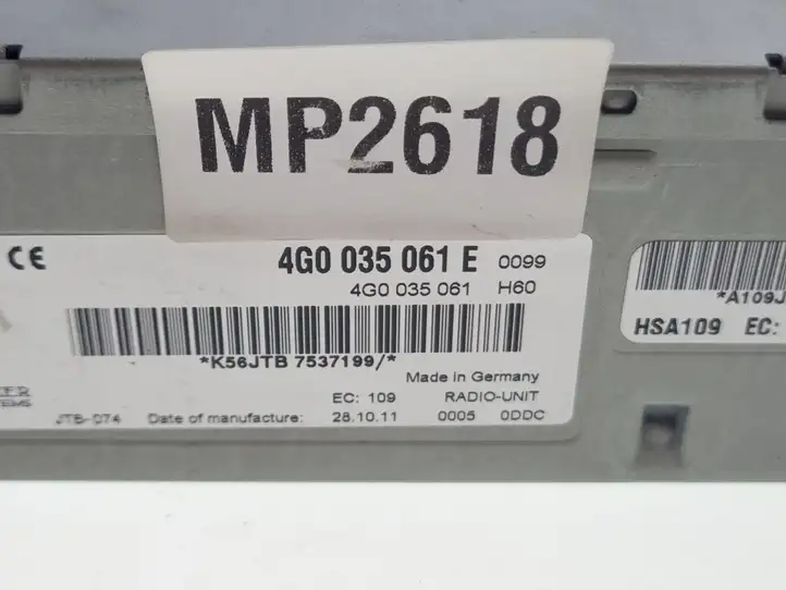 Audi A6 C7 (2011 - 2014) 4G0035061E Магнитола / мультимедийная система — фото 3