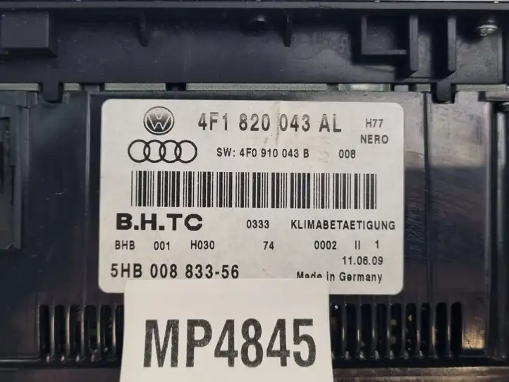 Audi A6 S6 C6 4F (2008 - 2011) 4F1820043AL Блок управления климат-контролем — фото 5