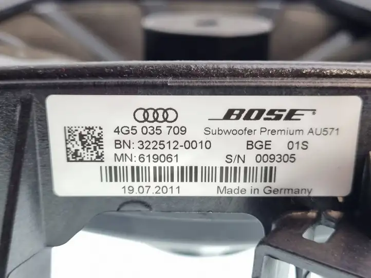 Audi A6 C7 (2011 - 2014) 4G5035709 Сабвуфер — фото 5