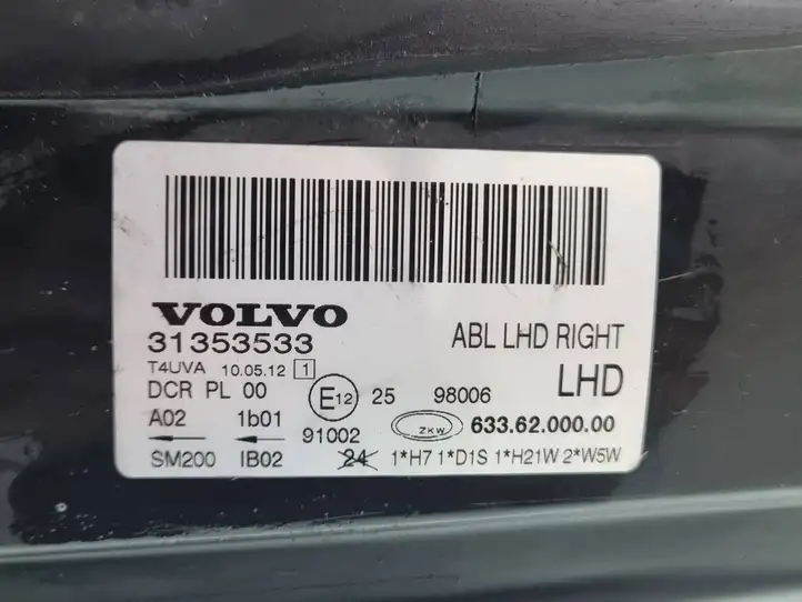 Volvo V70 (2004 - 2007) 31353533 Передняя фара — фото 6