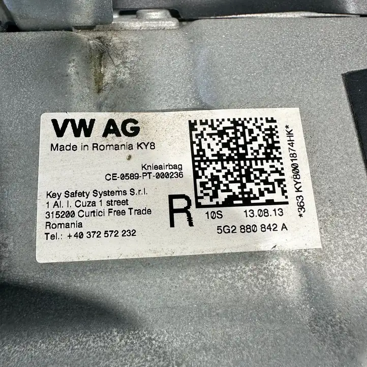 Skoda Octavia Mk3 (5E) (2013 - 2019) 5G2880842A Коленная подушка безопасности — фото 6
