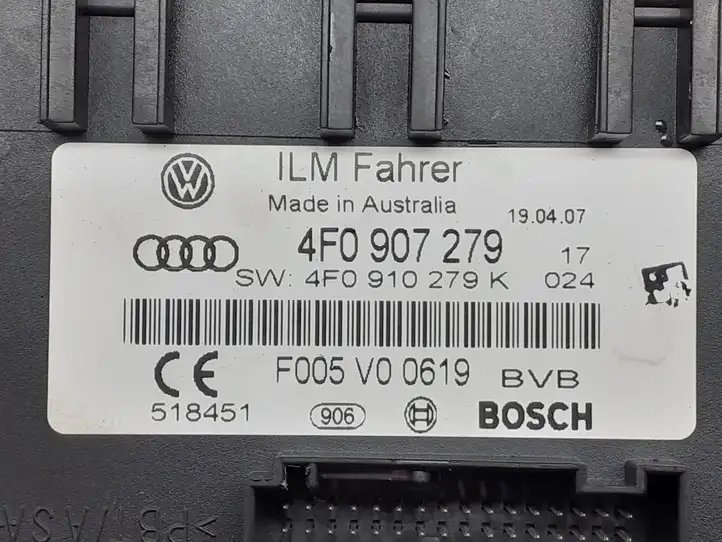 Audi A6 S6 C6 4F (2004 - 2008) 4F0907279 Модуль комфорта — фото 2