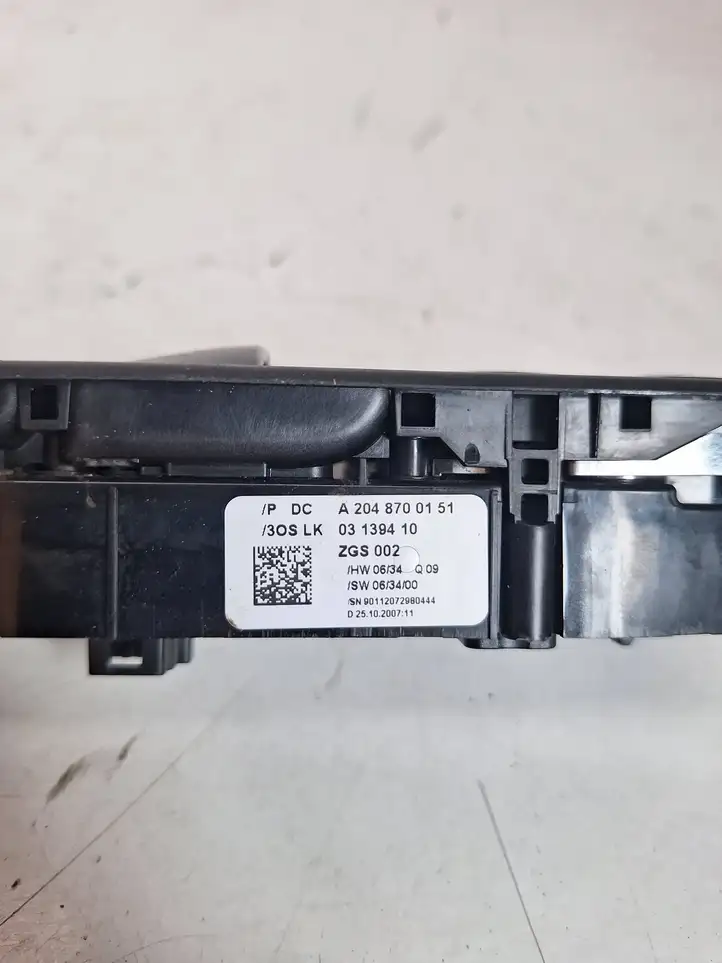 Mercedes-Benz C W204 (2007 - 2014) A2048700151 Блок кнопок стеклоподъемников — фото 5