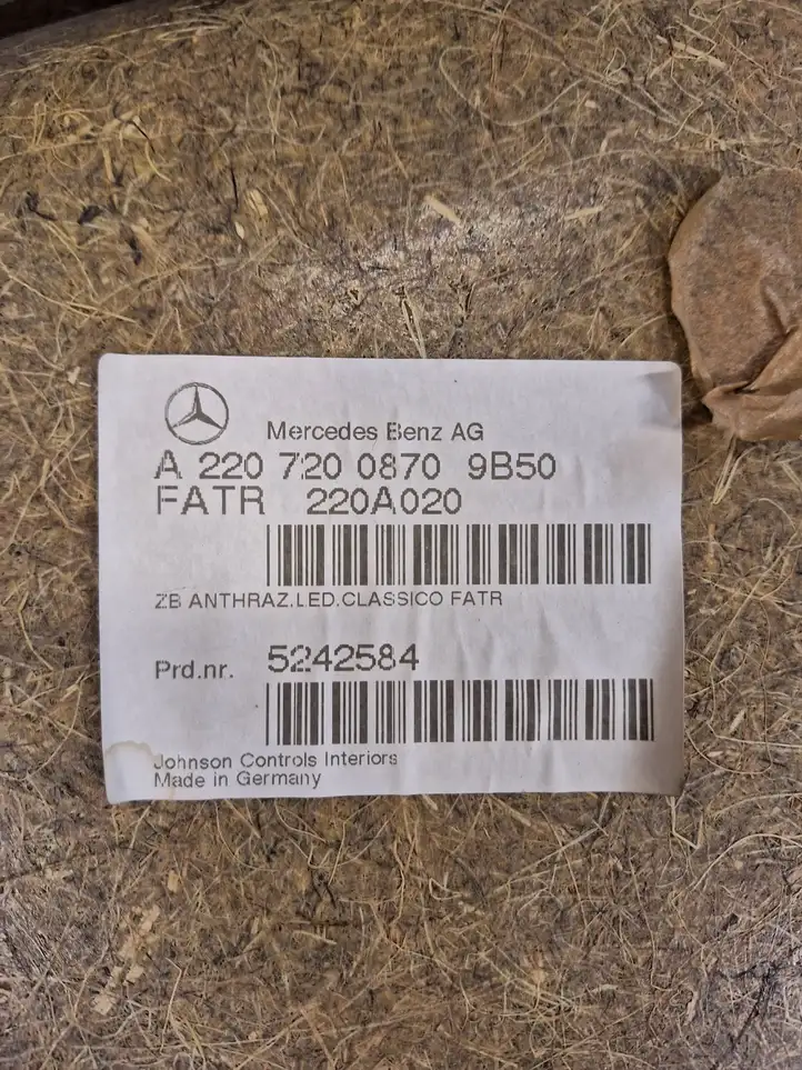 Mercedes-Benz S W220 (1998 - 2006) A2207200870 Обшивка передней двери — фото 3