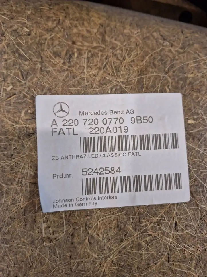 Mercedes-Benz S W220 (1998 - 2006) A2207200770 Обшивка передней двери — фото 3