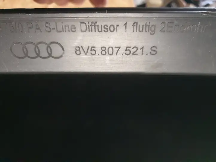 Audi A3/S3 8V (2016 - 2020) Нижняя часть переднего бампера — фото 3