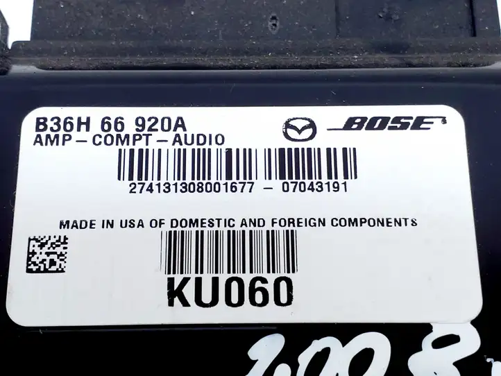 Mazda 3 I (2006 - 2009) B36H66920A Усилитель звука — фото 4