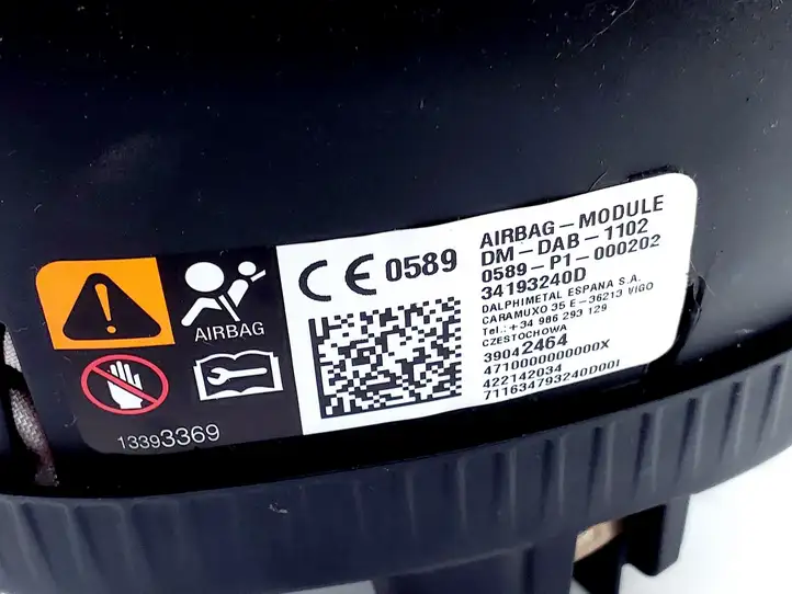 Opel Astra K (2015 - 2020) 34210358C Подушка безопасности руля — фото 2