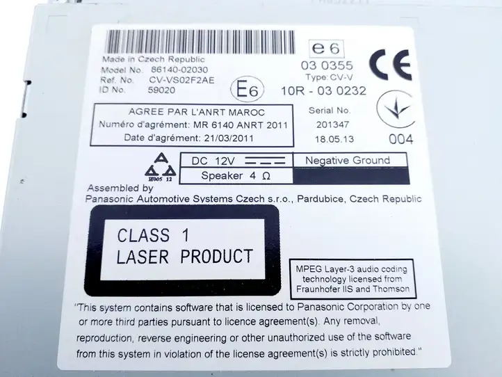 Toyota Auris E180 (2012 - 2018) 8614002030 Магнитола / мультимедийная система — фото 3