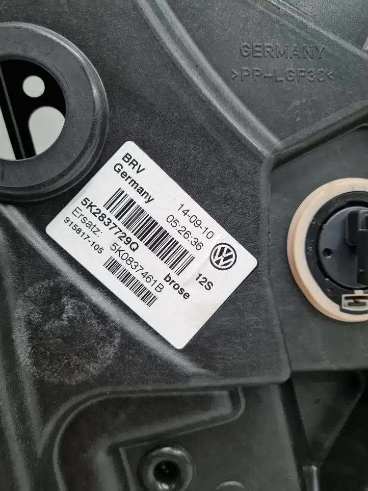 Volkswagen Golf VI (2009 - 2013) 5K2839729Q Электростеклоподъемник передний (комплект) — фото 4