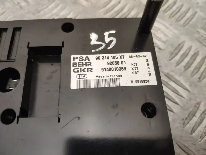 Citroen Xsara Picasso (1999 - 2012) 96314105XT Управление климат контролем — фото 6