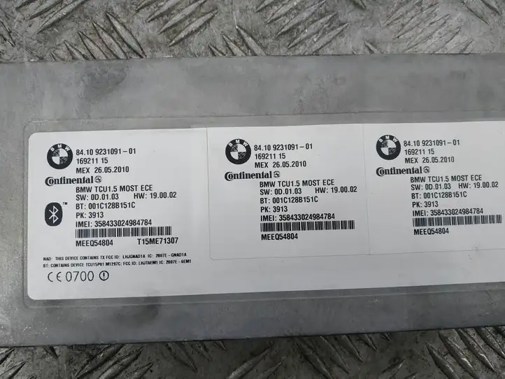 BMW X5 E70 (2006 - 2013) 9231091 Bluetooth модуль — фото 6