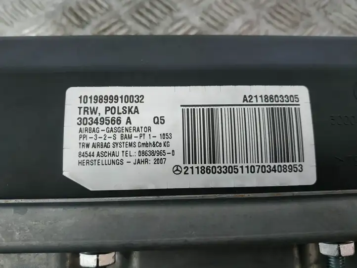 Mercedes-Benz E W211 (2002 - 2009) 2118603305 Подушка безопасности пассажира — фото 9