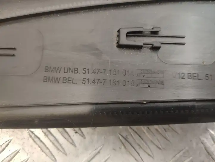 BMW 7 F01 (2008 - 2016) 7181014 Внутренняя обшивка порога (комплект) — фото 9