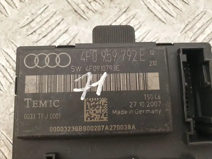 Audi A6 S6 C6 4F (2004 - 2008) 4F0959792E Блок управления дверью — фото 5