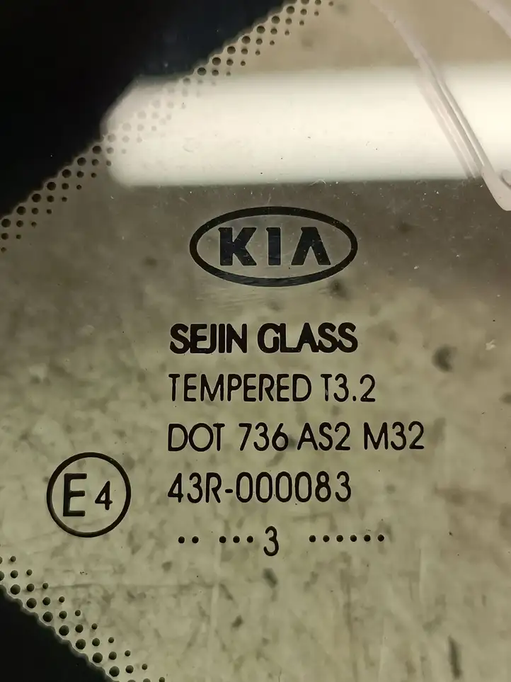 Kia Ceed (2012 - 2015) 43r000083 Заднее боковое стекло — фото 3